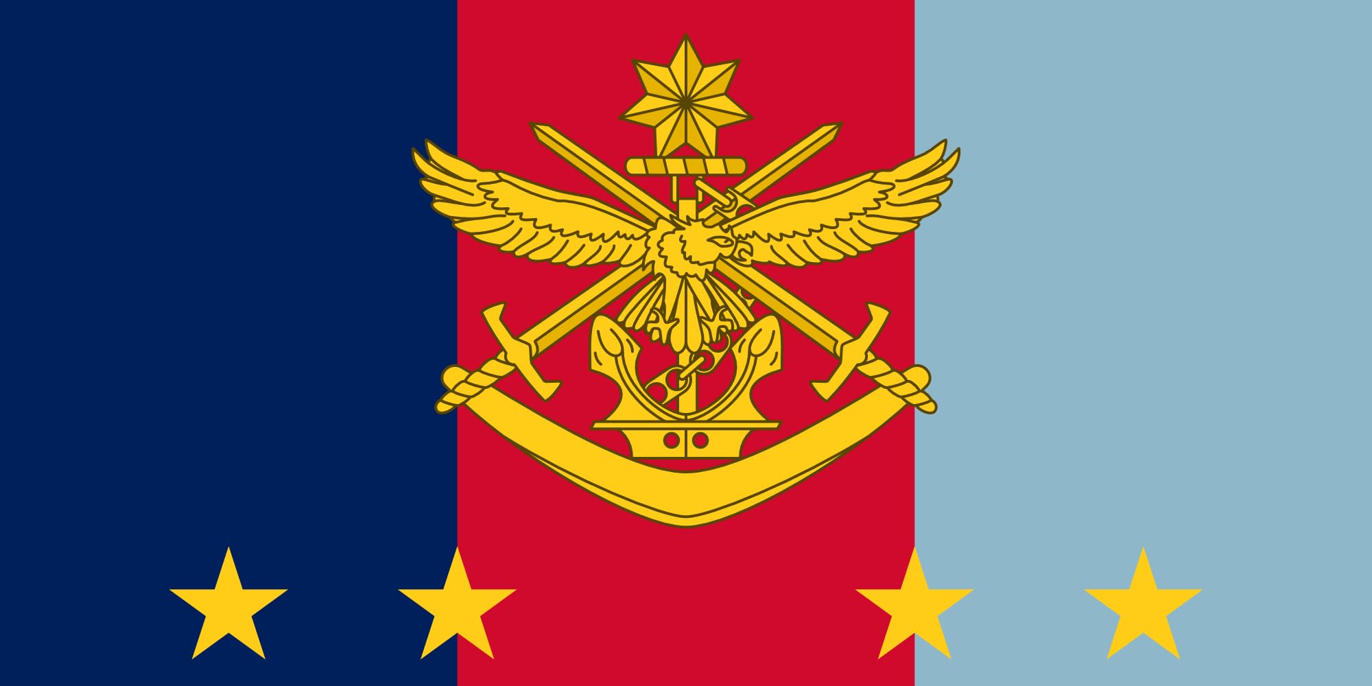 Drapeau Vice Chief of Defence Force AUS 4 étoiles grand format personnalisé