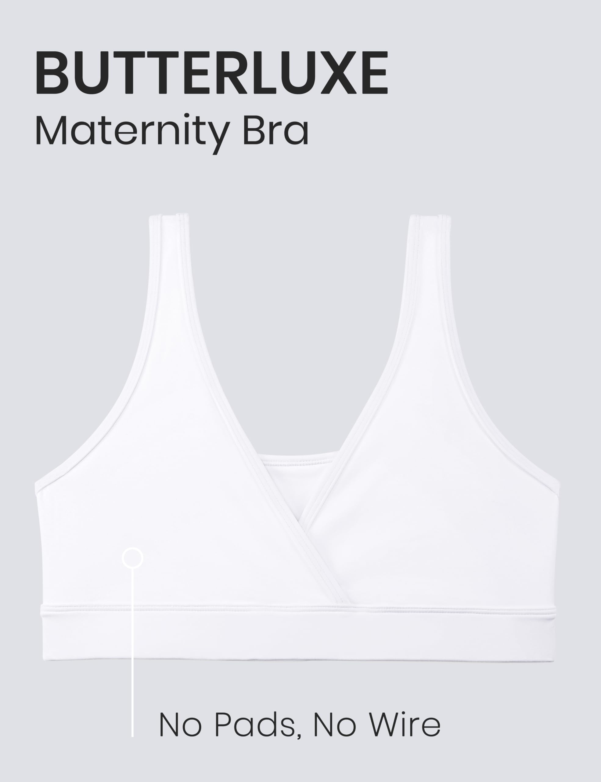 CRZ YOGA Butterluxe Maternité Crossover sans Fil Infirmières Sommeil Salon Brassières pour Femmes