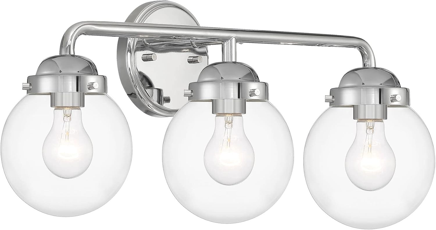 Designers Fountain 95903-BG Knoll Vanity, 3-Light 180 Total Watts, Brushed Gold