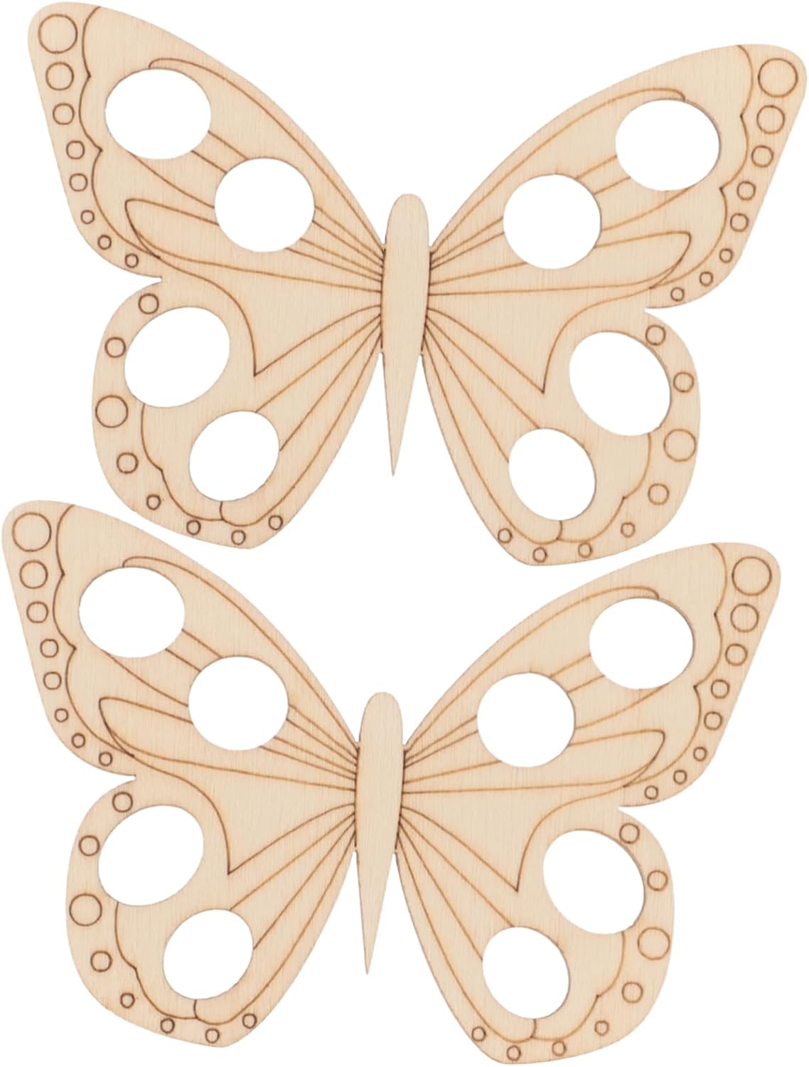 Holibanna 2pcs Butterfly Wooden Thread Winding Plate Organizer for Embroidery Floss Storage Compact Tool for Sewing Projects
