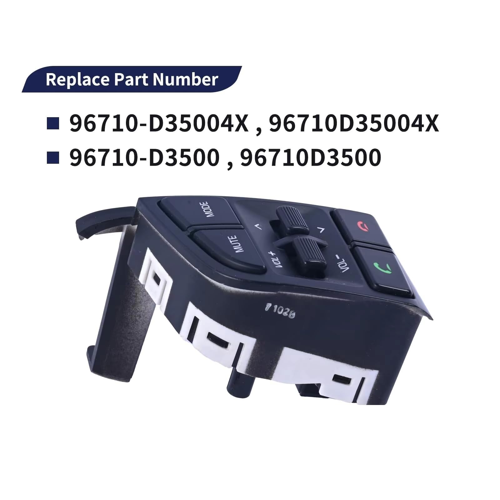 Compatible Con Hyundai Para Tucson 2016 2017 2018 Accesorios De Coche Control De Interruptor De Volante Izquierdo Inalámbrico OEM 96710D35004X Auto Botones Volante