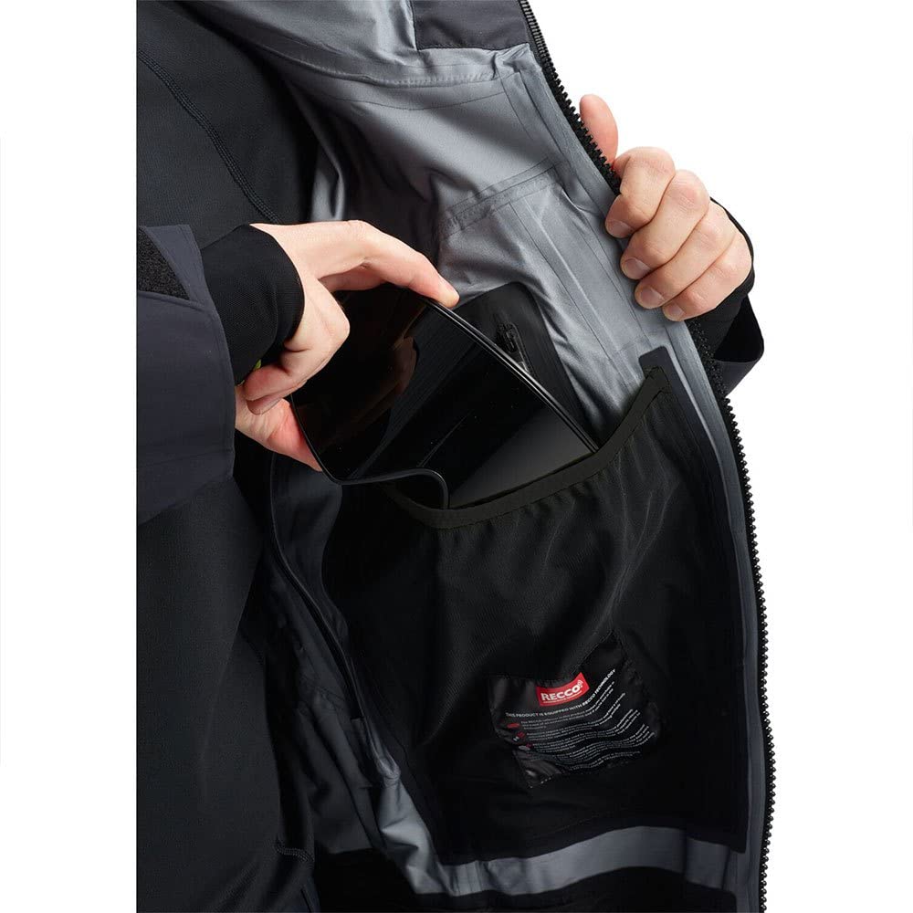 Burton - Chaqueta de esquí y nieve AK Gore-tex Stretch Hover True Black para hombre, color negro