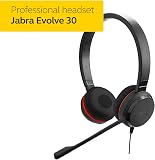 Jabra Evolve 30 UC Stereo Headset – Unified Communications Headphones for VoIP Softphone with Passive Noise Cancellation – USB-Cable with Controller – Black - 2
