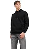 Jack & Jones Men's Bradley Pullover Hoodie, Black, L