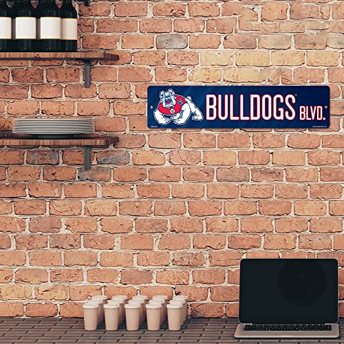 Rico Industries NCAA Fresno State Bulldogs Plastic 4" x 16" Street Sign by Rico Industries - Image 3