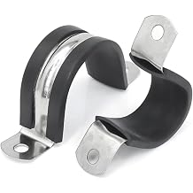 304 Edelstahl Metall-Rohrschellen mit Gummiauskleidung 10 St ck 19 cm