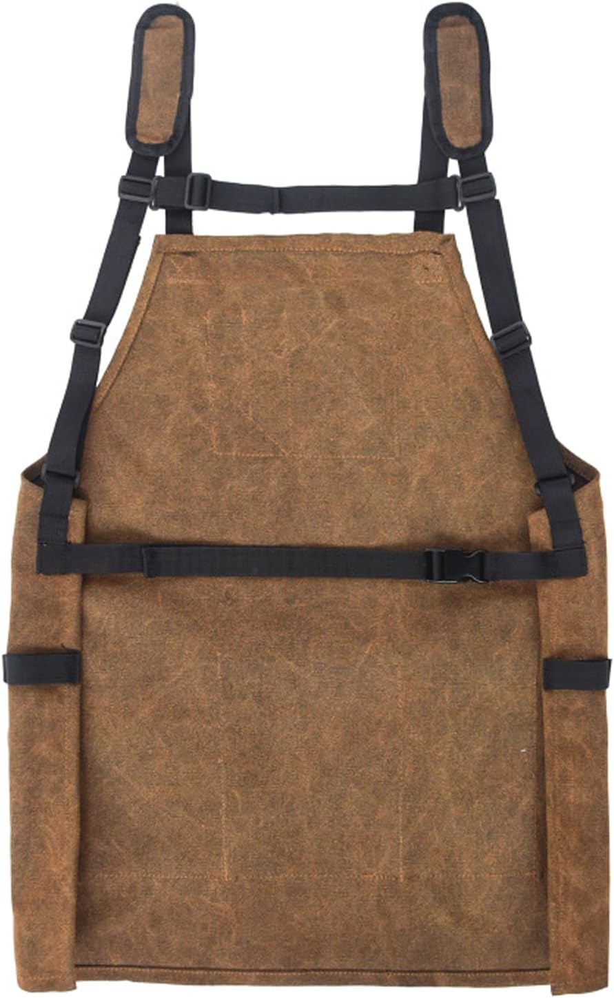 Kitchen Apron Multi Pocket Canvas Apron Garden Work Tools Apron Electrician Repair Apron