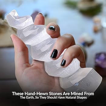 Amazon.com: NORTHLANDZ Selenite Crystal Spiral Tower, Natural