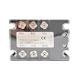3 Phase AC Solid State Relay SSR 200 DA/AA 3-32VDC/70-280VAC Three Phase Module Switch Output 24-480VAC for Automation System(AC-AC)