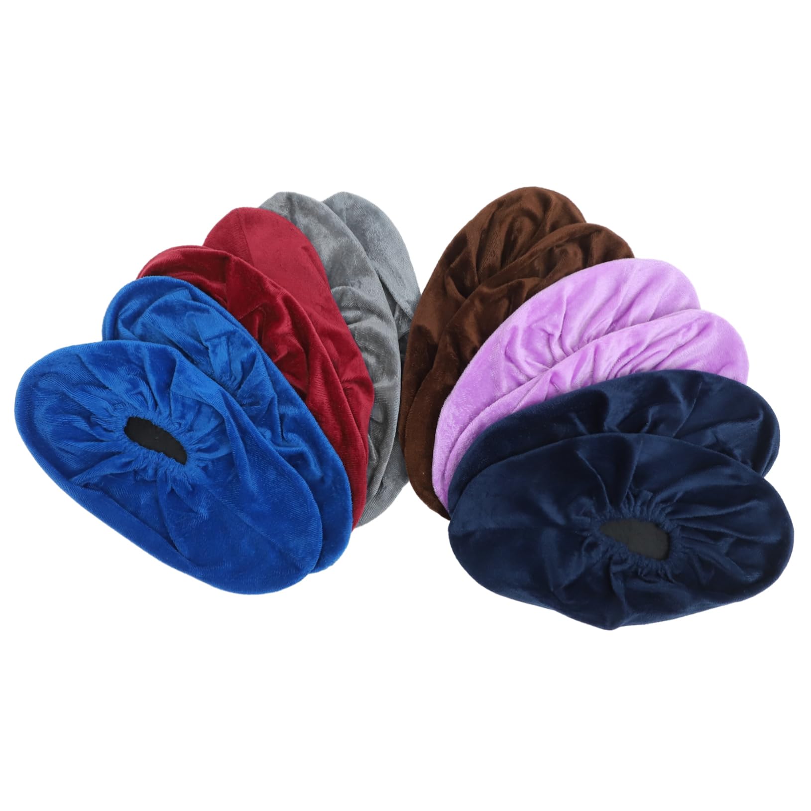 BESPORTBLE 6 Pack Velvet Shoe Covers for Bowling Non-slip Bowling Shoe Protectors Men's Easy to Use Washable