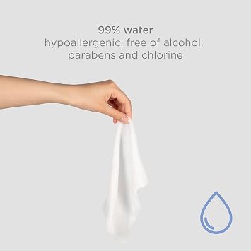 Ubbi Fragrance-Free Baby Wipes, 99% Water Based, EWG Verified, 3 Pack | Dermatologist Tested, Plant Based Wipes, Hypoallergenic for Sensitive Skin, Baby Registry Essential, 216 Count
