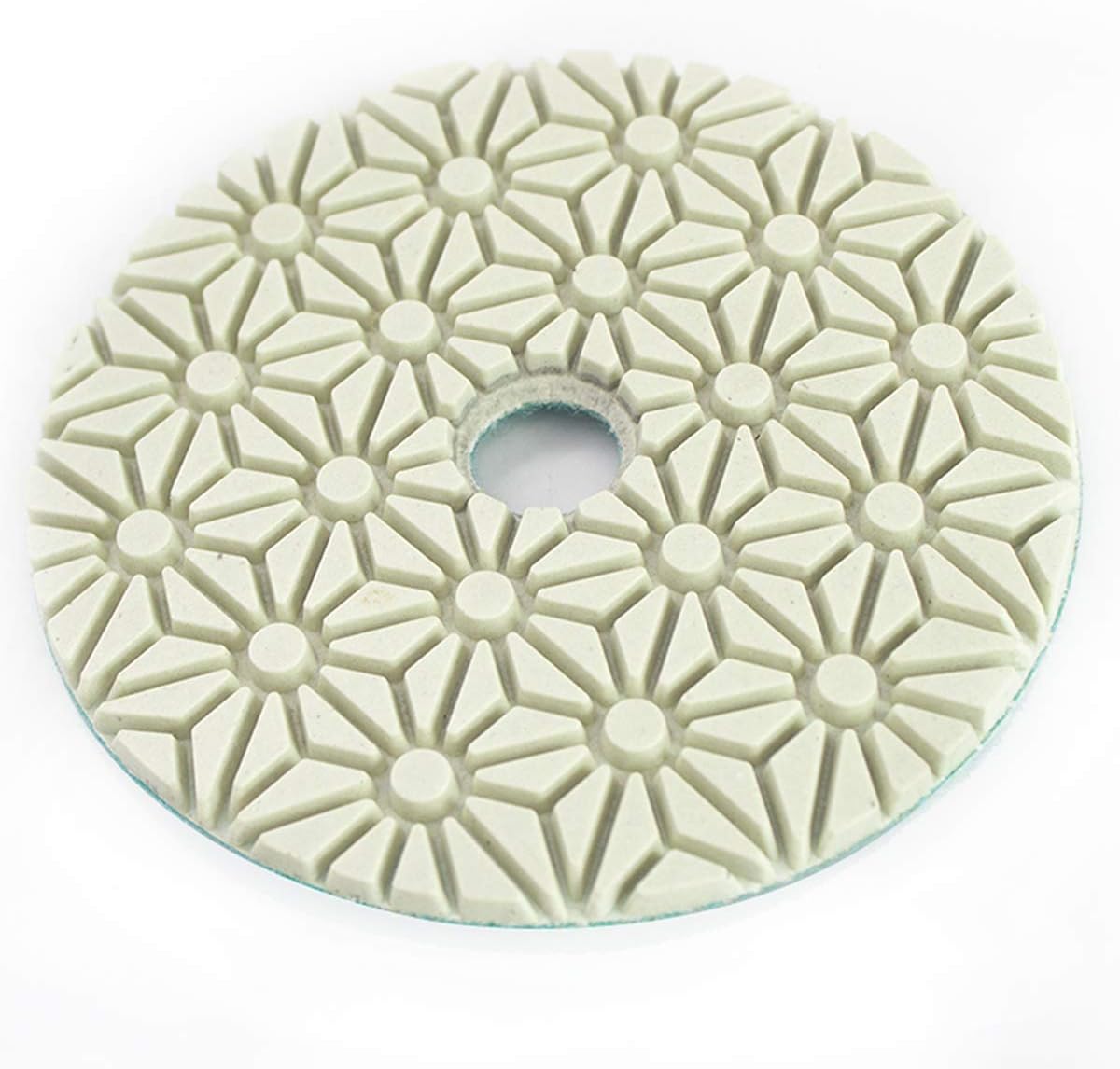 4 inch 3 Steps Diamond Dry Polishing Pad Diamond Resin Discs for Granite Marble Quartz (5pcs Grit2)