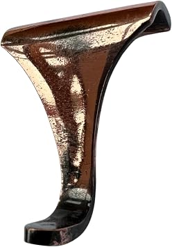Thorness Distressed Copper Picture Rail Hook 2 Inches / 50mm | Victorian Fittings | Victorian House | Picture Hook | Dado Picture Rail | Picture Rail Hangers