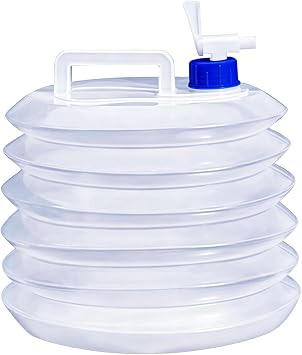 3L Collapsible Water Container, 21cm*16.5cm Water Container, Water Container With Tap, Hiking, Caravans, Picnic, Fishing Climbing Travel Outdoor