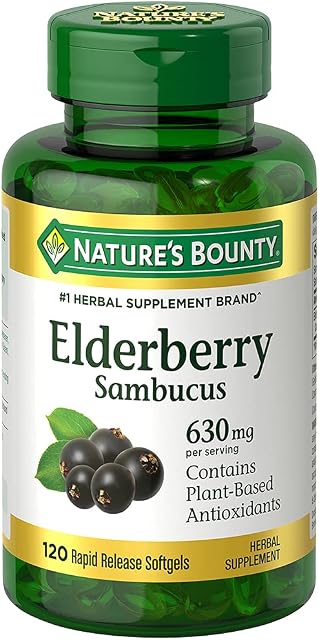 Nature's Bounty Sambucus Elderberry Herbal Supplement