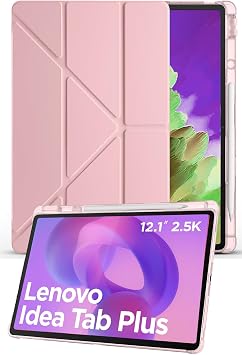 Lenovo Idea Tab Plus 12.1  n  Uyumlu Tri-Folding Kalem B lmeli Uyku Modlu Ak ll  K l f