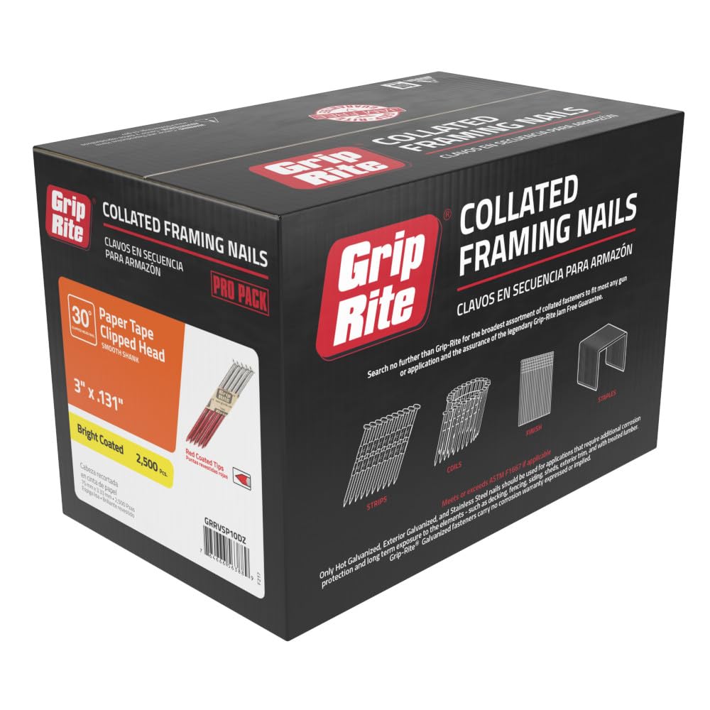 Round Head Framing Nails - nail stick 120 120 plain3-1/4 2000 per box