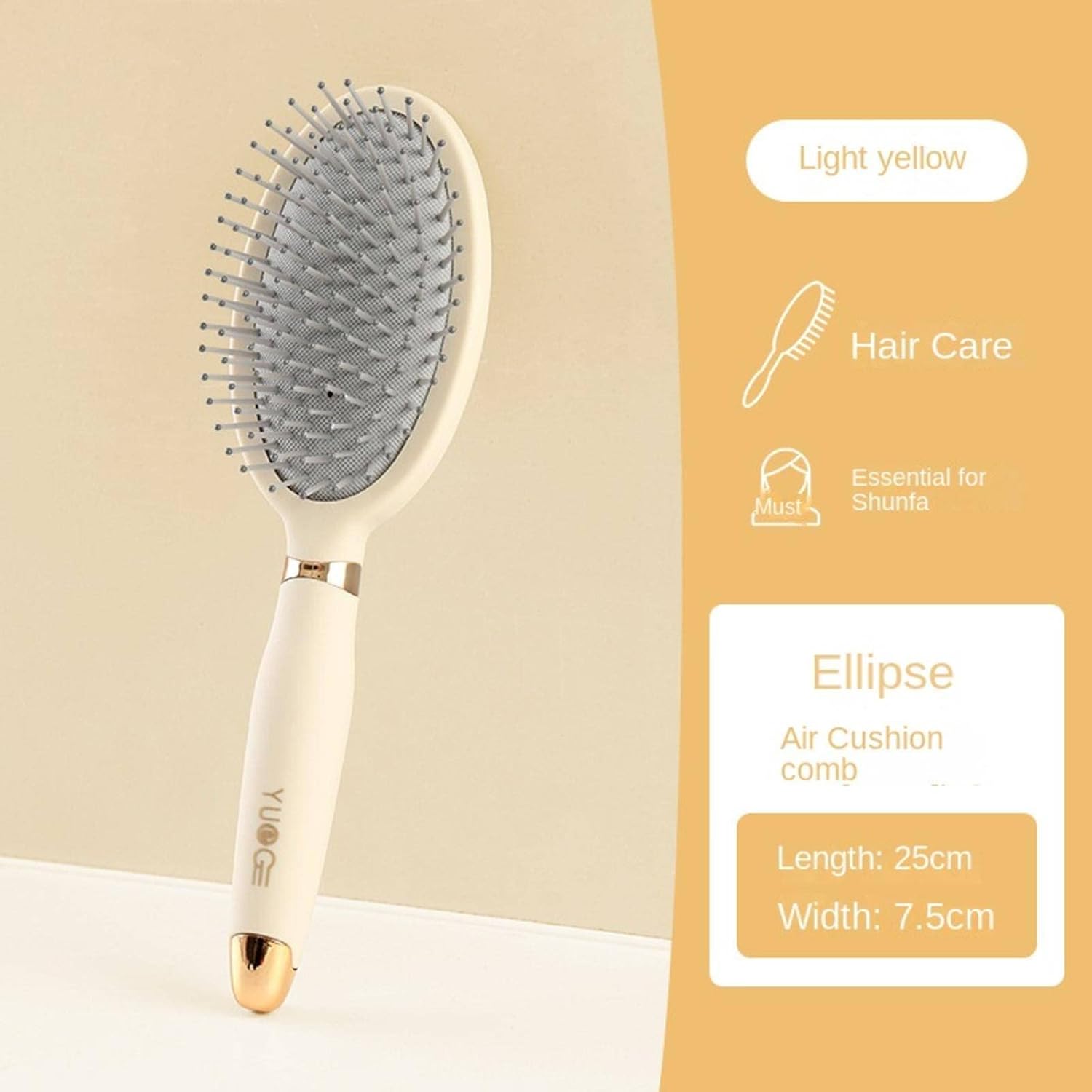 MOUMO Brush, Hair Comb, Smoothing Curls Massage Comb Air