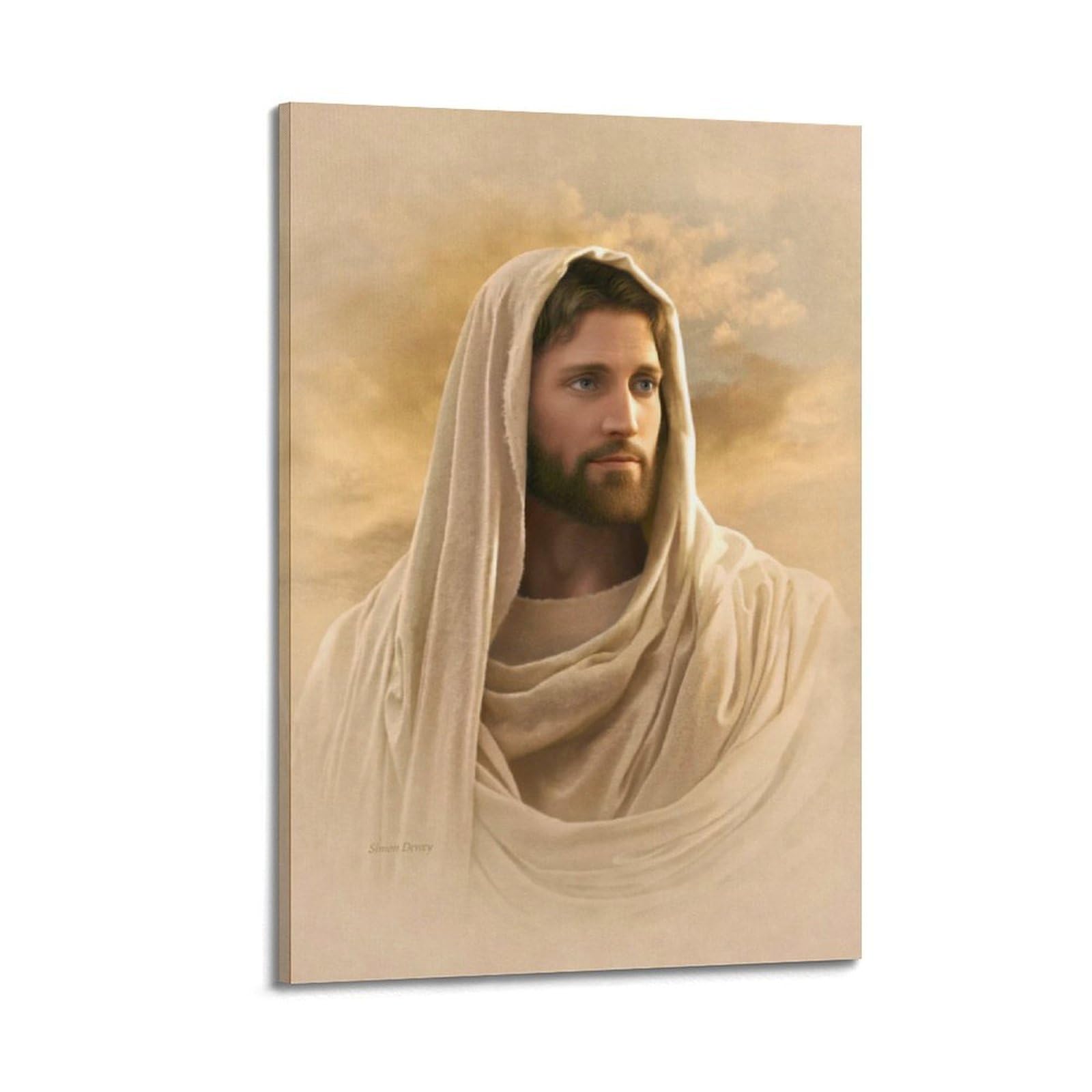 Grace And Truth by Simon Dewey Jesus Christ Wall Art Poster Canvas Wall Art Decorative Bedroom Modern Home Print Picture Artworkss 16x24inch(40x60cm)