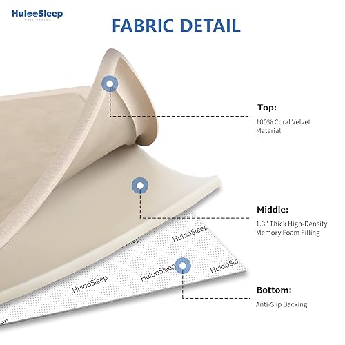 Miniatura 6 de Tapete de juego para bebé para piso, tapete de espuma viscoelástica de 1.2 pulgadas de grosor, tapete de terciopelo coral suave, tapete