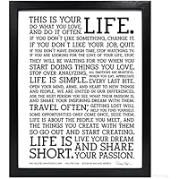 日本未入荷 Holstee大人気マニュフェストブラックポスター30x40 ポスター 色 サイズを選択 ブラック Lovemecru Fr