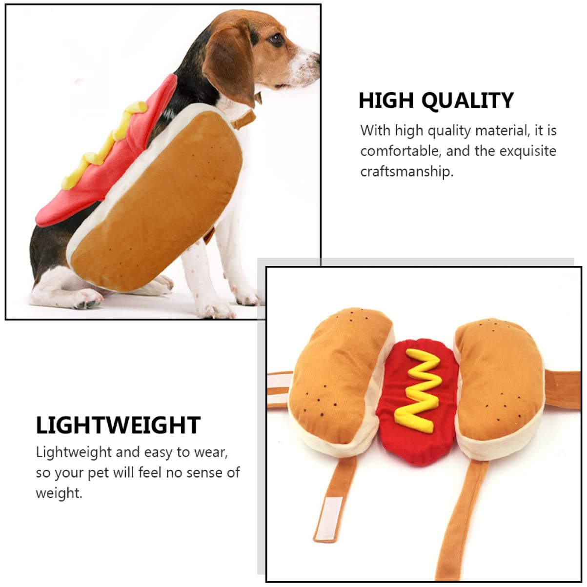Angoily Kreatives Design Baumwolle und Leichtes aus Haustierkostüm L Schönes Tragbares in Orange Größe für Hund und Katze für Party und Festival