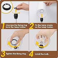 Vista 6 de Yarra-Decor Lámparas de noche con puerto USB, lámpara de mesa con control táctil para dormitorio, lámpara de mesa de noche regulable de 3 vías