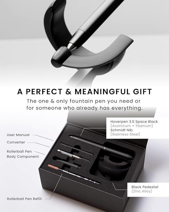 novium Hoverpen Future - Luxury Fountain & Rollerball Pen All-In Gift Box