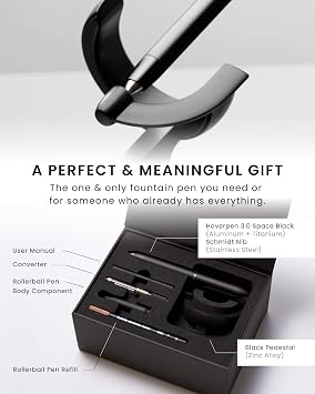 novium Hoverpen Future - Luxury Fountain & Rollerball Pen All-In Gift Box