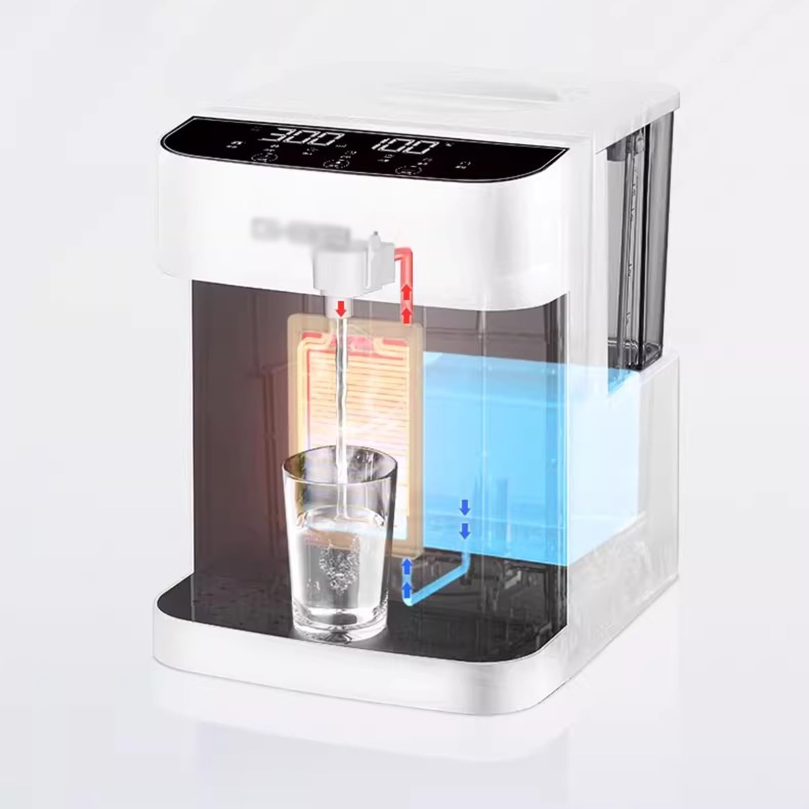 Distributore di Acqua Distributore istantaneo di acqua potabile Macchina for condutture da tavolo ad alta capacità domestica Desktop Intelligente Riscaldamento rapido Secchio d'acqua superiore Dispens