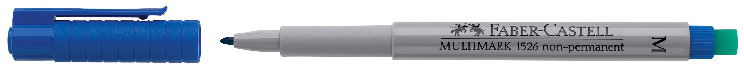 Faber-Castell Multimark Non-Permanent Medium Marker - Blue (Box of 10)
