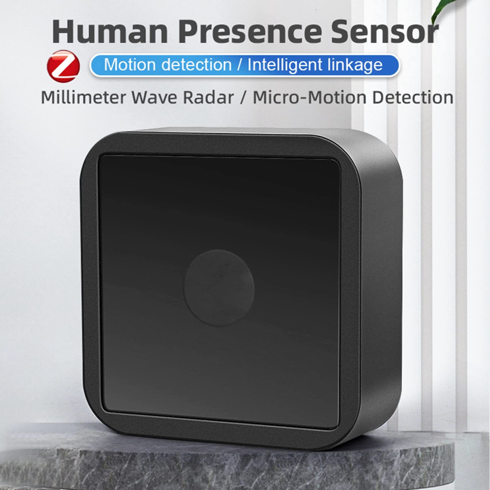SHABD 5X Sensor de Presencia ZigBee, Radar mmWave, Detección de Alta Precisión, Hogar Inteligente, Cuerpo Humano Existente, Soporte de Sensor Tuya