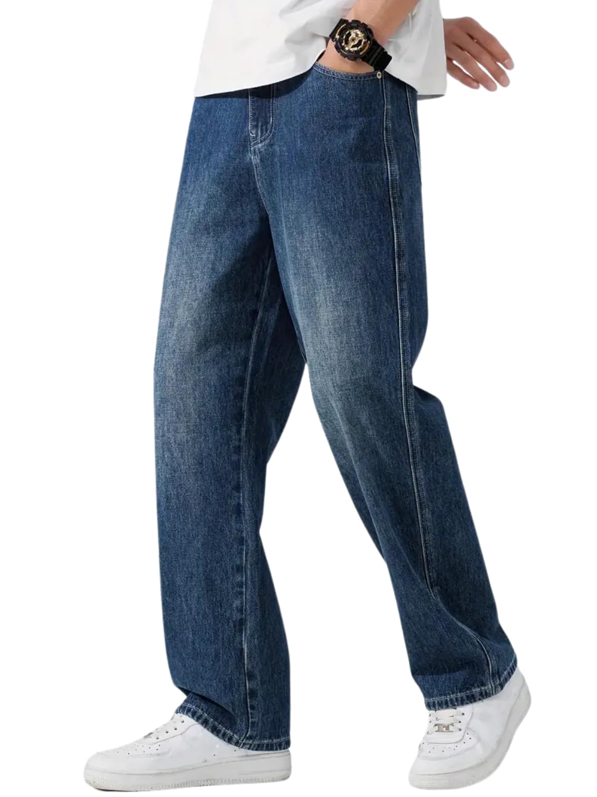 Men Jeans Pants | Denim Jens | Baggy Sty for Man | Regular Fit's | Mid RiseLoose Fit & Stylish Jeans for Men's