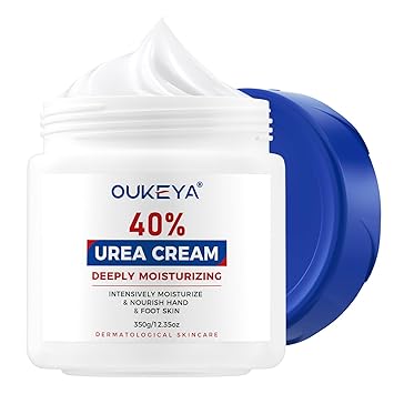 OUKEYA Urea Cream 40 Percent, Foot & Hand Cream for Dry Cracked, Urea Lotion for Feet Maximum Strength12.35Oz
