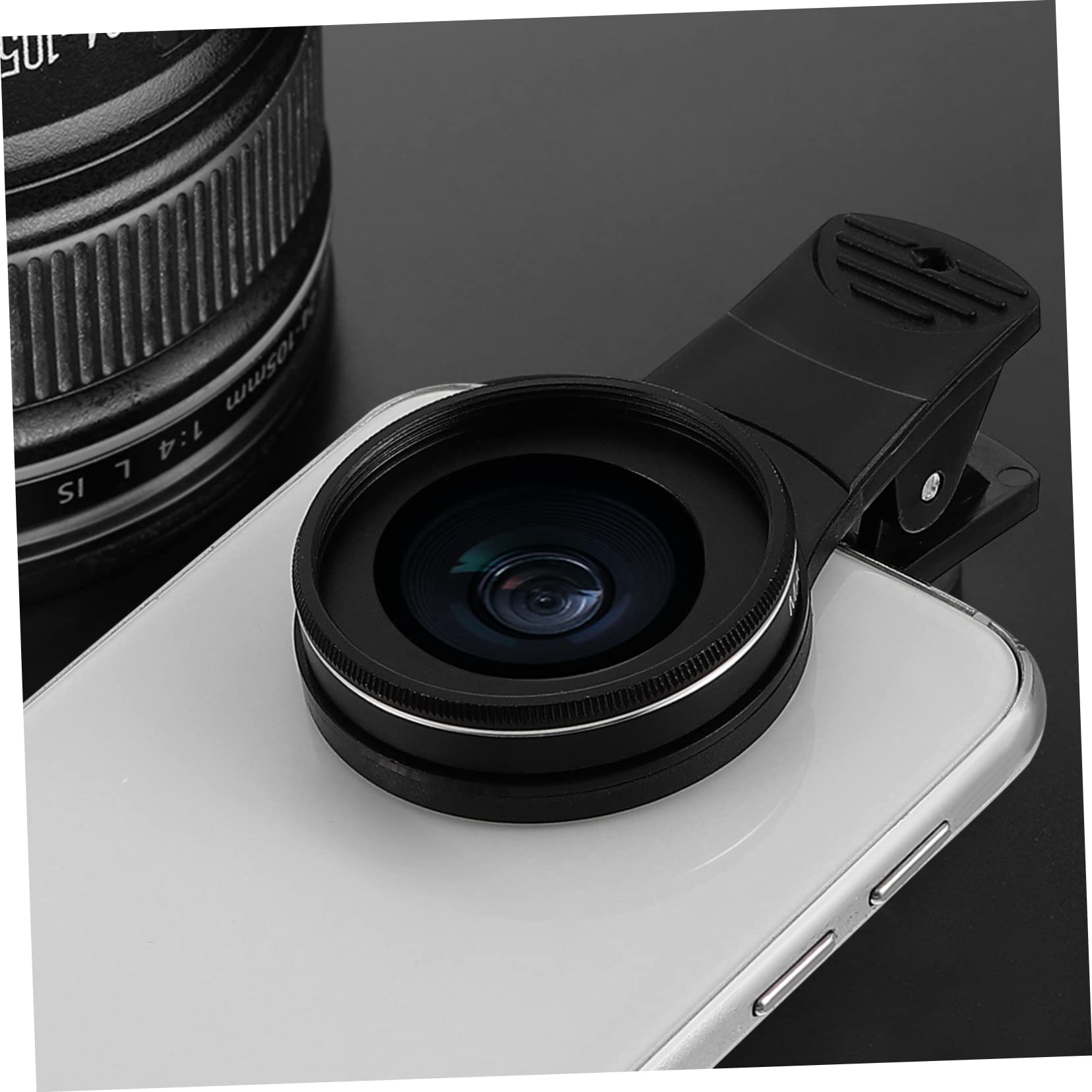 NUOBESTY Clip Phone Macro Lens Smartphone Lens for Photography for Detailed Shots of Flowers Jewelry and Black Single Lens