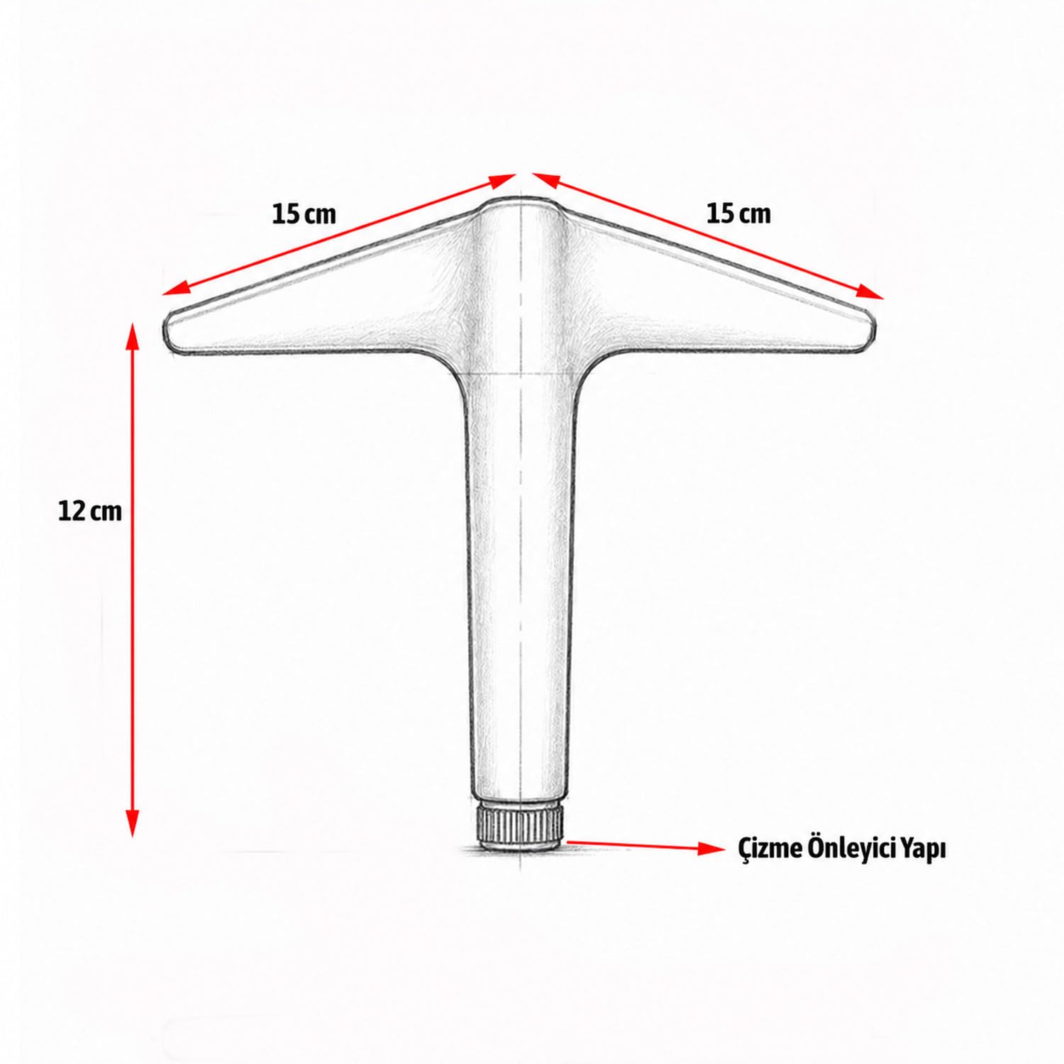 AYDOS Mat Altın Metal Mobilya Ayağı 12 Cm 1 Adet Şık Dayanıklı Koltuk Sehpa Ayağı Modern Tasarım