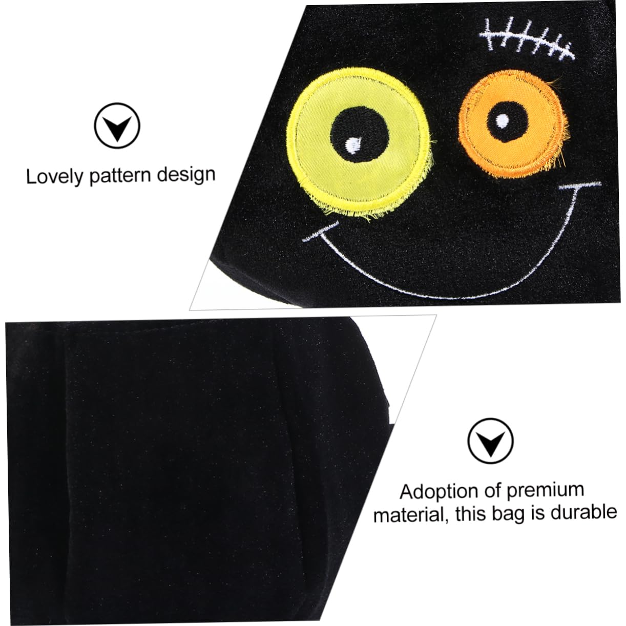 Garneck Pumpkin Purse Halloween Candy Tote Led Lighted Bag for Boys and Girls Decorative Storage Bag for Halloween Parties