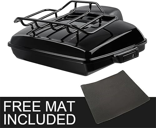 Miniatura 3 de TCT-MOTORPARTS Soporte para maletero de maquinilla de afeitar negro completo, soporte superior para Harley Tour Pak Trunk Touring Electra Glide Road