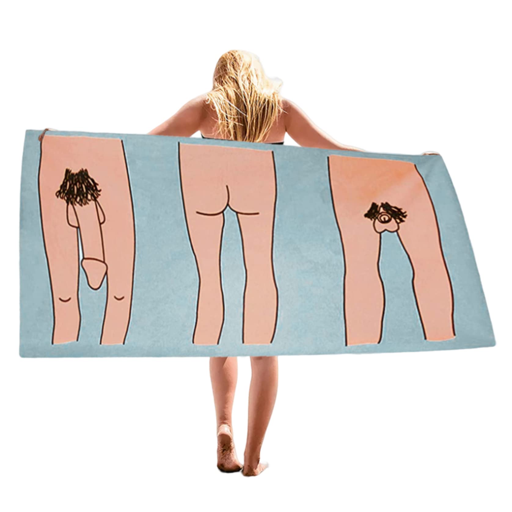 Grtheenumb Swimming Pool Towels, Funny Beach Towel Quick Dry Funny Bath Towel for Adult Swimming Pool Microfiber Gym Shower for Travel 29x59inch.