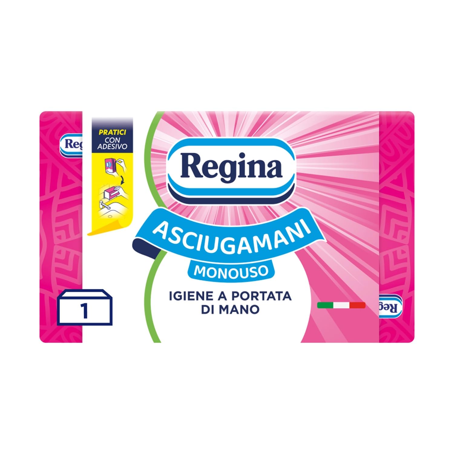 Regina Asciugamani Monouso – Confezione da 100 Servizi, Asciugamani Usa e Getta Pratici ed Igienici, 100% Cellulosa FSC, Biodegradabili, Confezione Dispenser