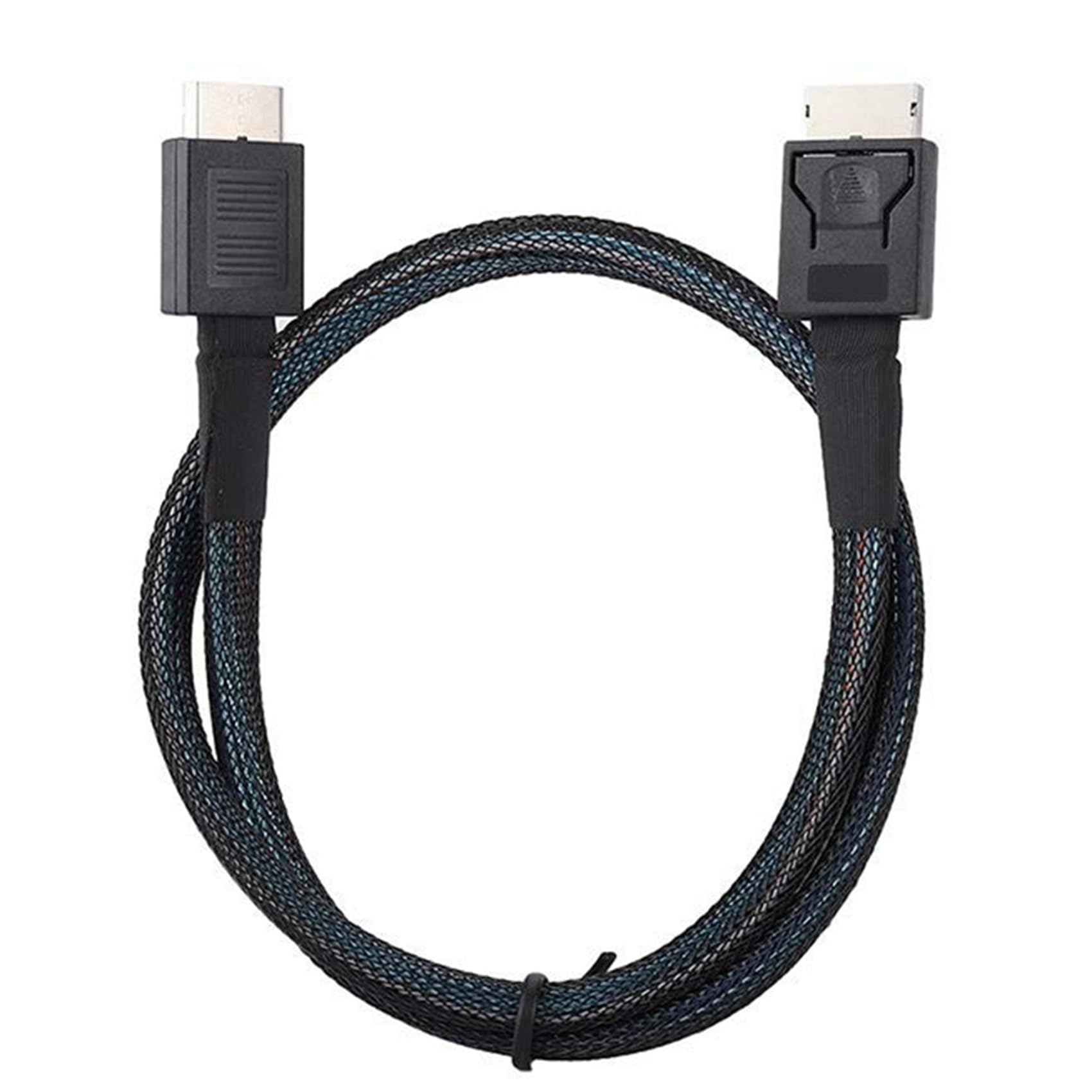 3X Câble D'Extension de Données PCIE4.0 SAS 24 Gbit/S Oculink SFF-8611 vers SFF-8611 Ligne de Transfert de Données du Serveur (1 M)