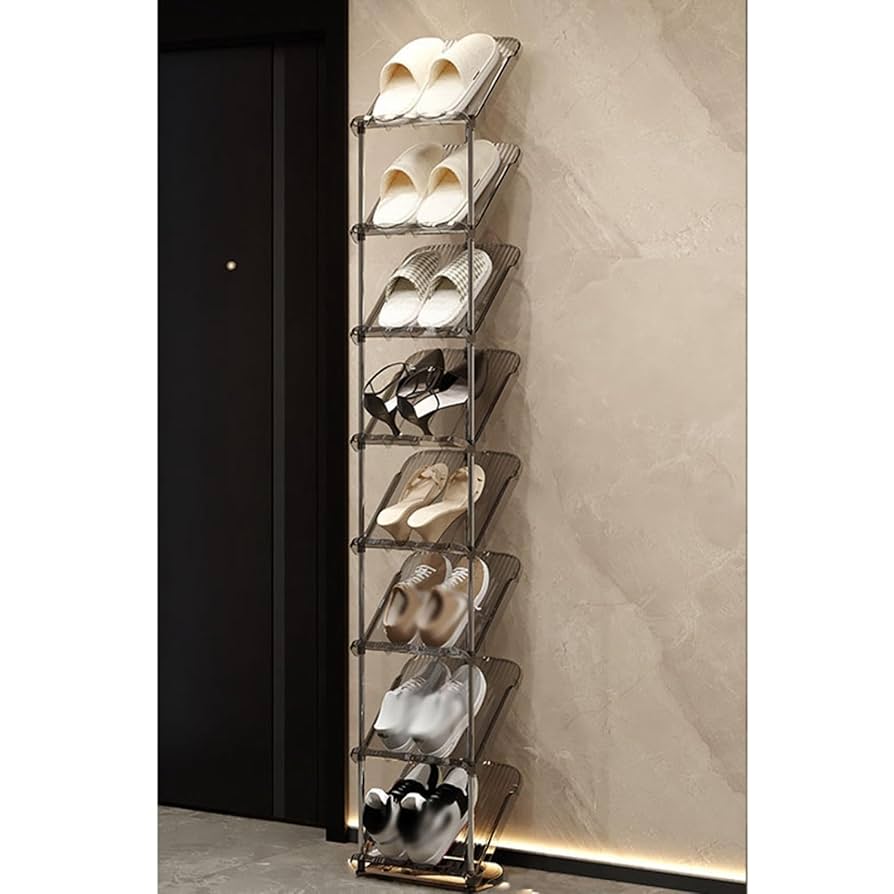 シューズラック グレー Amazon｜シューズラック 10段 靴収納 18-20足 靴棚 下駄箱 省