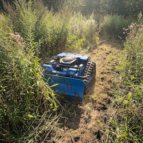 Remote Control Lawn Mower with Snow Plow...