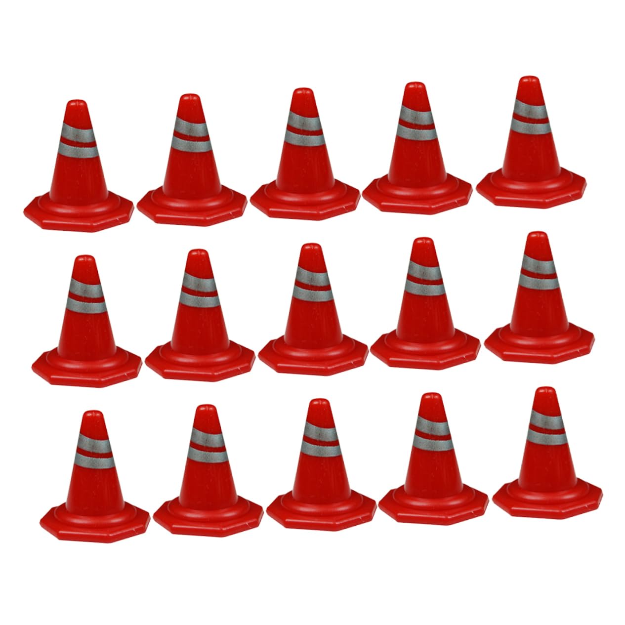 KESYOO 15Pcs Plastic Roadblock Traffic Cones Teaching for Home Lightweight and Educational Model for Creative Play and Road Construction Scenarios