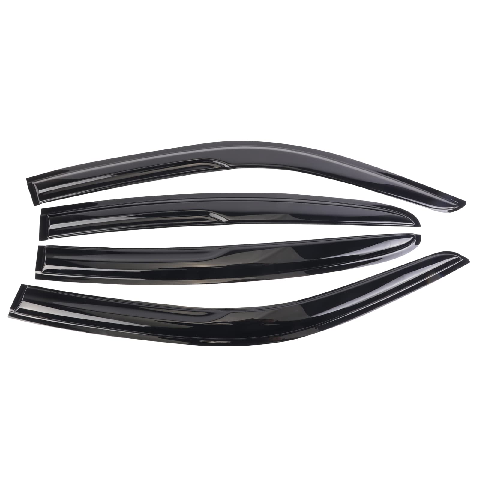 IKON MOTORSPORTS Window Visors For Chrysler 300 & Dodge Magnum - Smoke Tinted Acrylic Deflectors
