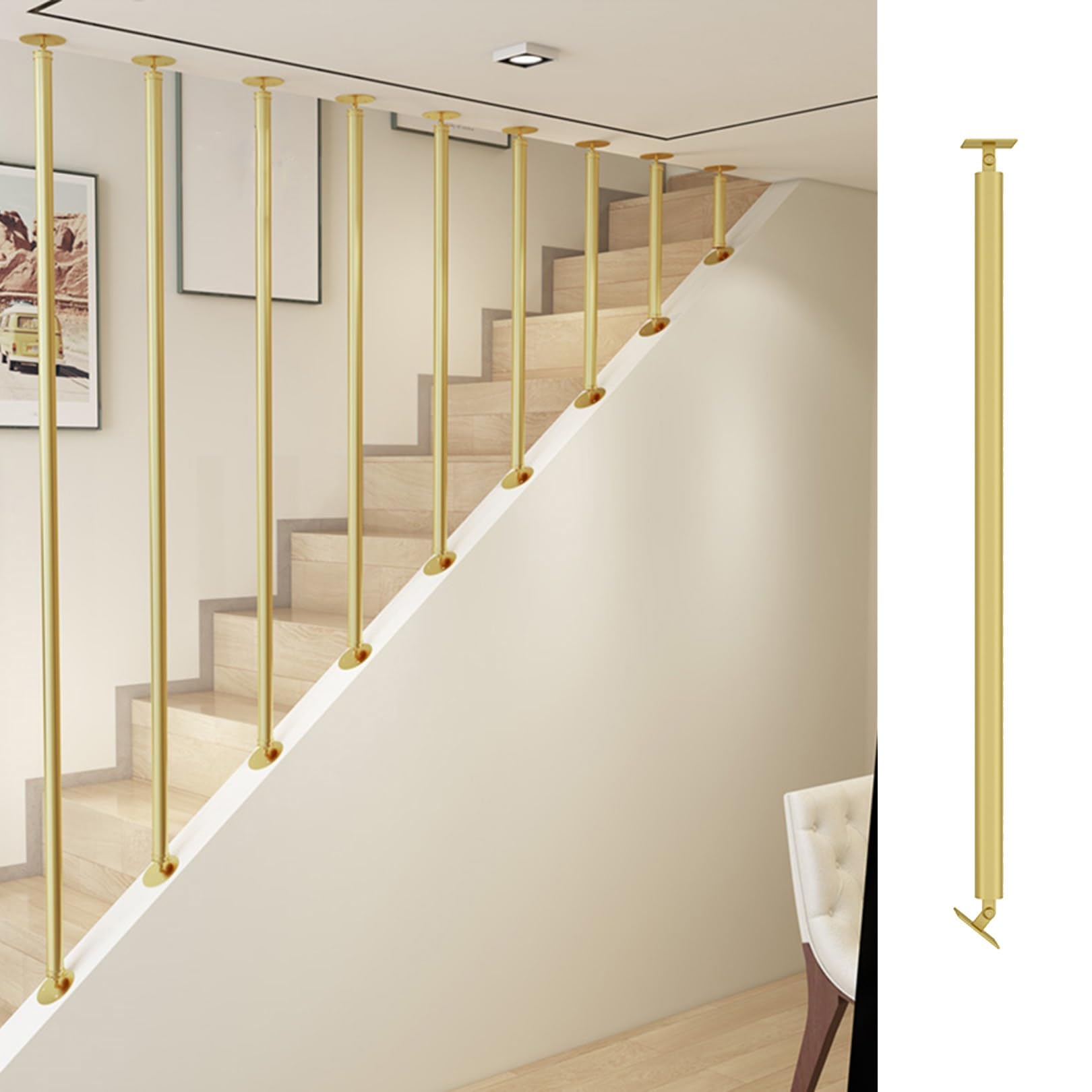 Garde-corps intérieur hauteur I et rampe escalier inclinable