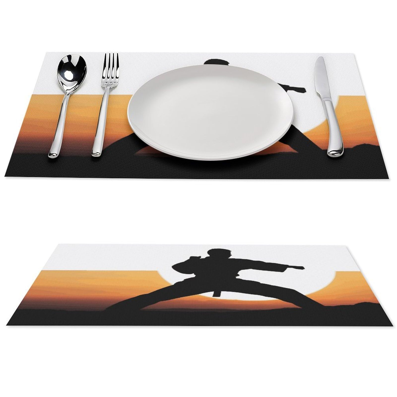 Set de table en PVC lavable fini les taches sur la nappe en tissu