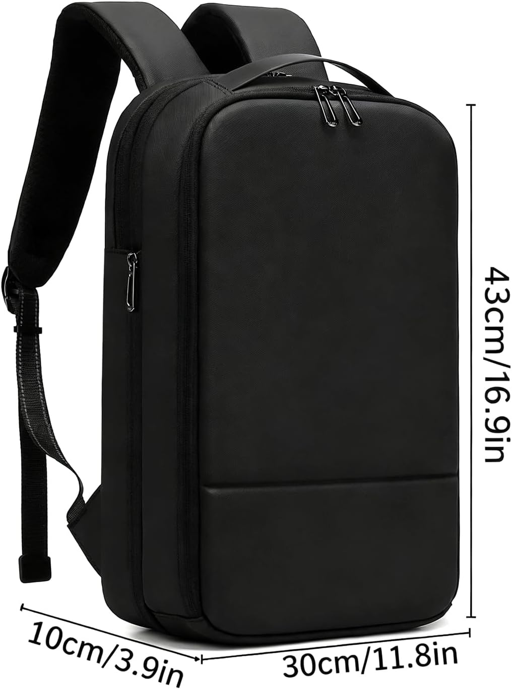 15.6-Inch Laptop Backpack, Expandable Slim Design,Waterproof, USB and Type-C Charging Ports, Professional Computer Bag (black) - Image 8