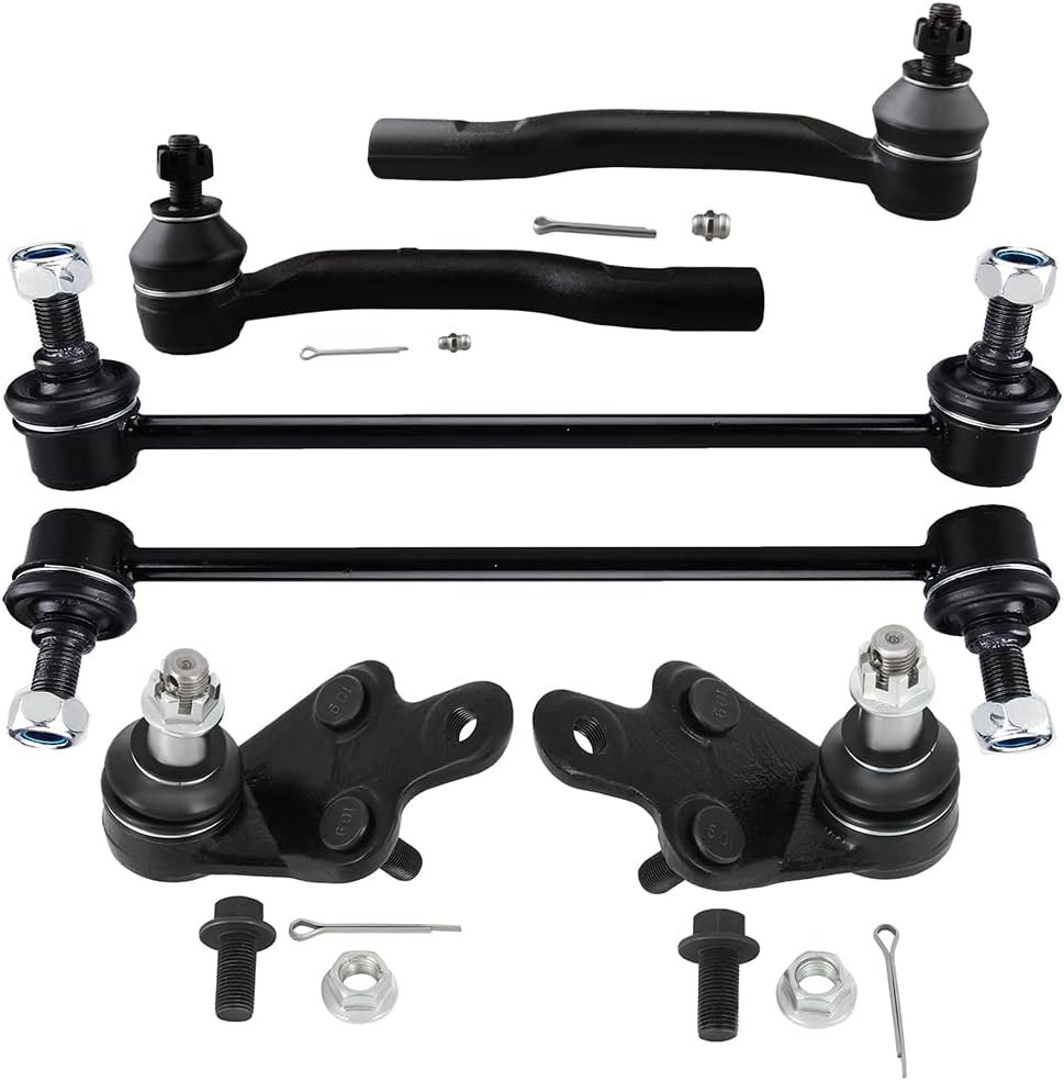 ASAPE Suspension Kit for Toyota Camry and Avalon (tie rods ball joints sway bar links)