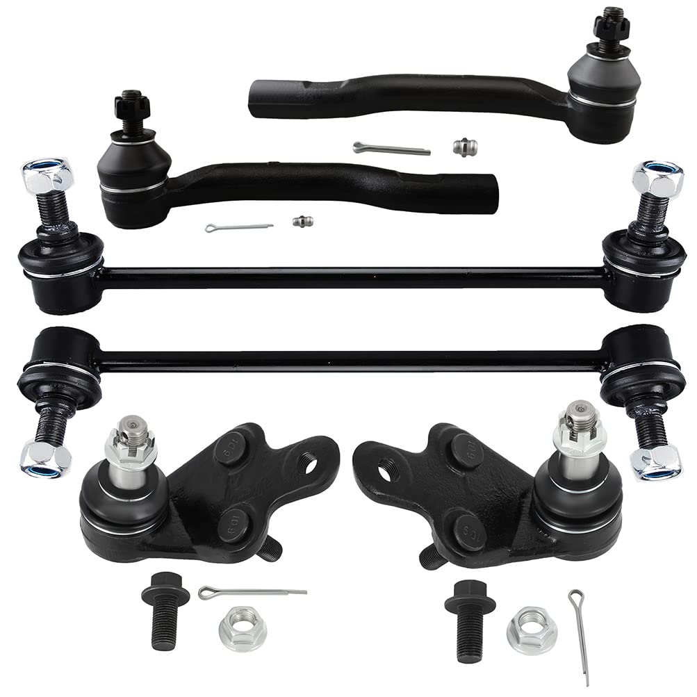 Photo 1 of 6Pcs Suspension Kit - Fit 2012-2017 for Toyota Camry 2013-2018 for Toyota Avalon - Front Left and Right Outer Tie Rod End Front Lefrt and Right Lower Ball Joint Front Sway Bar End Link